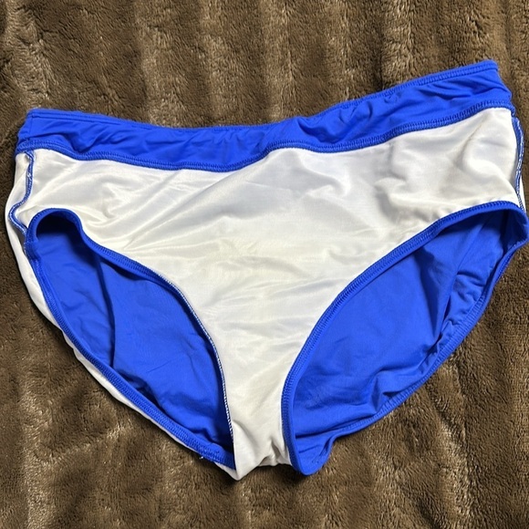 LANDS END Royal Blue Swim Bottoms Sz 18 - Picture 4 of 4